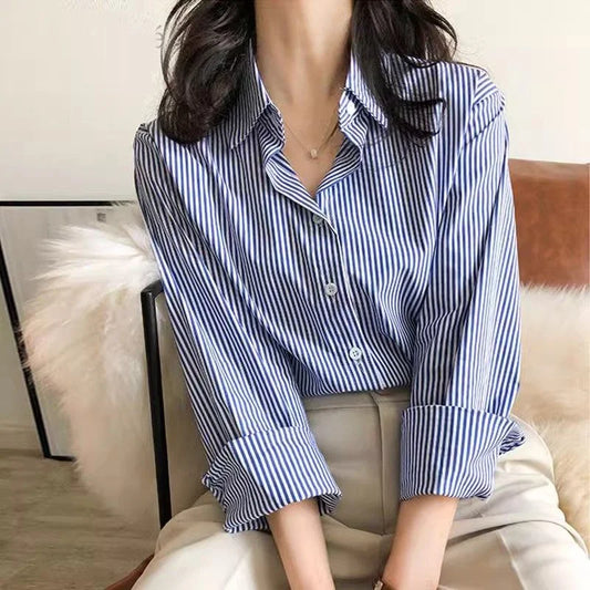 Vogue Craze™ Classic Striped Woman Blouses